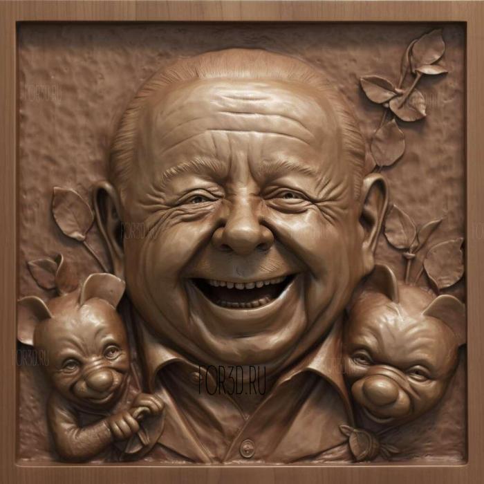 Mickey Rooney 4 stl model for CNC